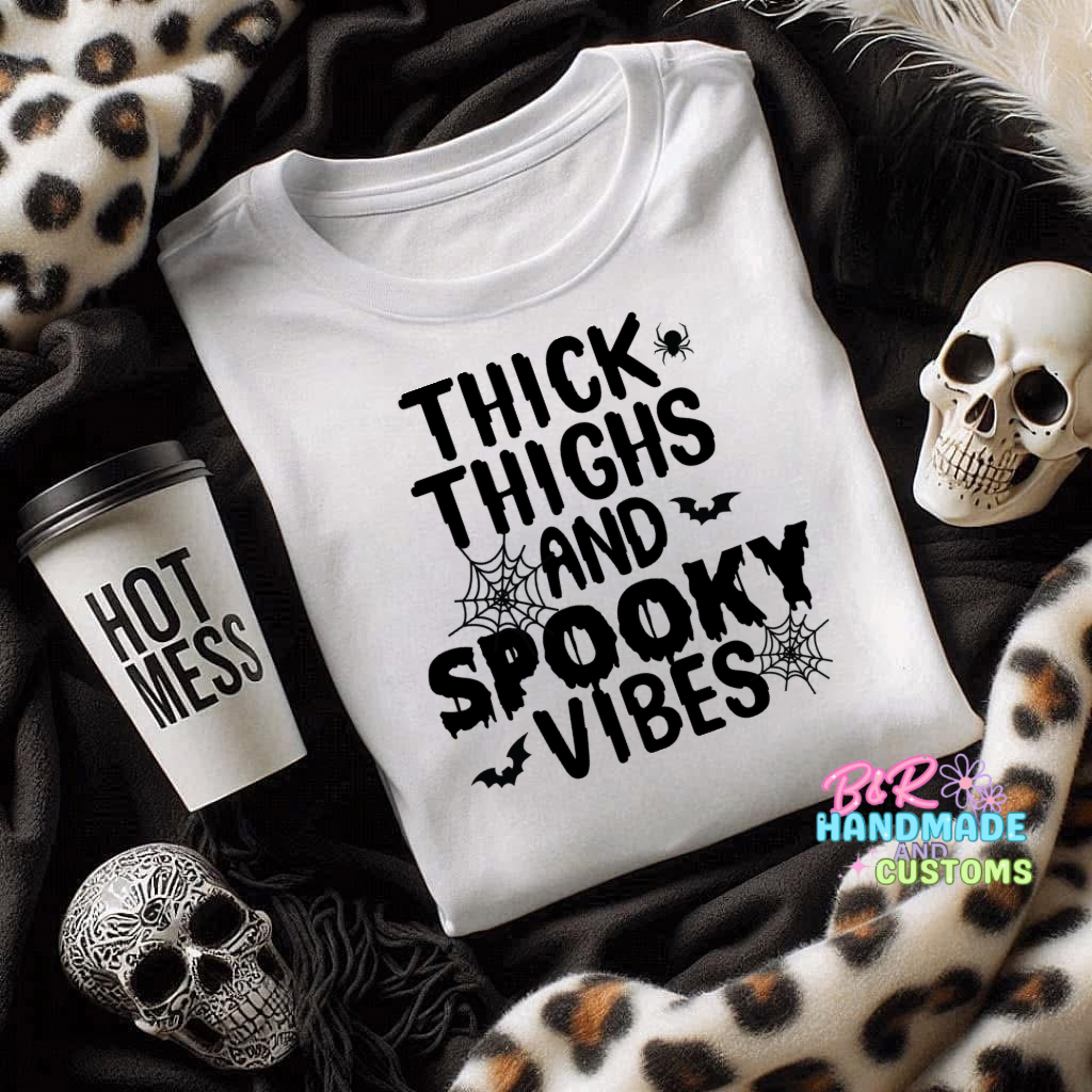 Thick Thighs, Spooky Vibes T-Shirt